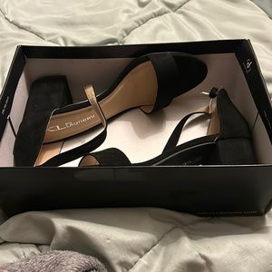 BLACK HEELS!!!! Worn once still in perfect condition!!